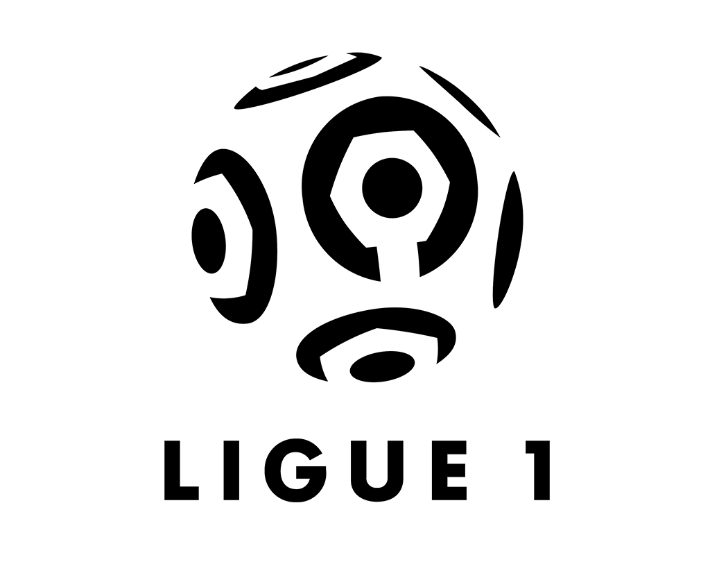 Logotipo oficial de la Ligue 1 de Francia con el diseño del trofeo Hexagoal en color negro.