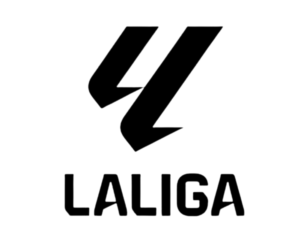 Nuevo logotipo oficial de LALIGA EA Sports en color negro sobre fondo blanco.