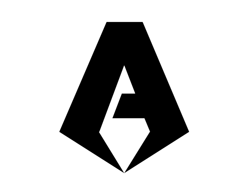 Logotipo oficial de la Serie A de Italia en color negro, diseño estilizado de la letra A.