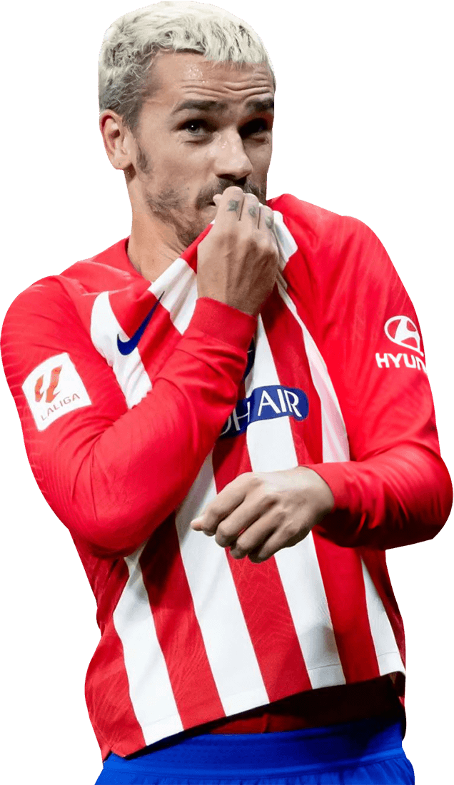 Antoine Griezmann render oficial del Atlético de Madrid.