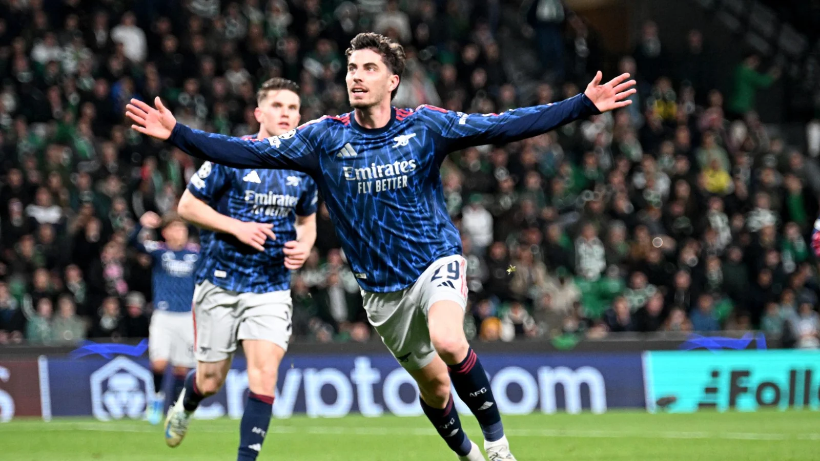 INICIO Kai Havertz celebrando un gol con el Arsenal frente al Sporting de Lisboa en Champions League