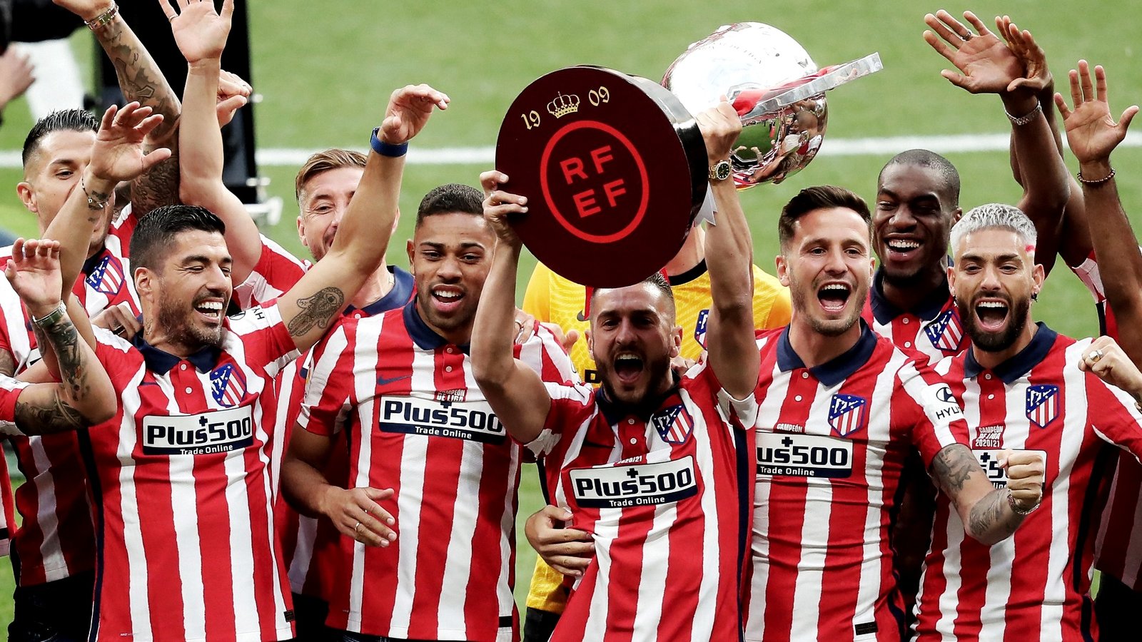 Atlético de Madrid en un partido de LaLiga española.